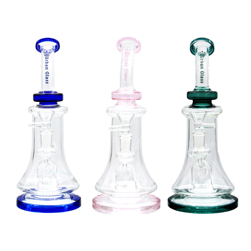 10'' URBAN GLASS SHOWERHEAD WATERPIPE Gotham Distro