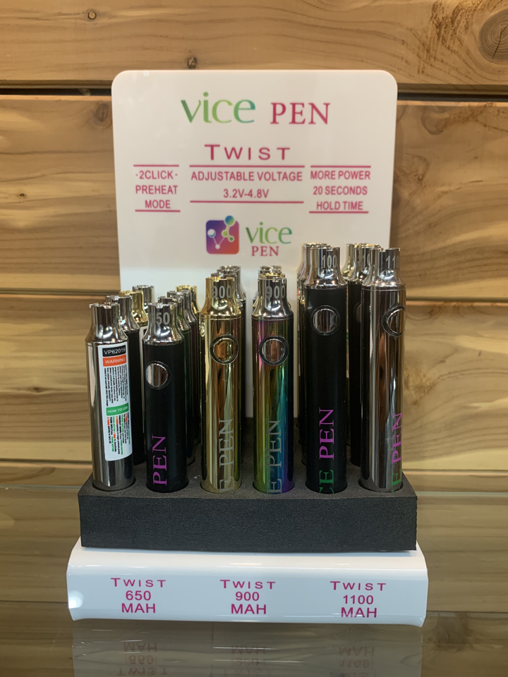 Vice Pen Twist Battery Display 24ct Gotham Distro X OB Wholesale