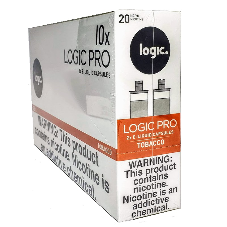 LOGIC PRO CAPSULE TOBACCO 20MG 2CT/10 30ML BOX Gotham Distro X OB