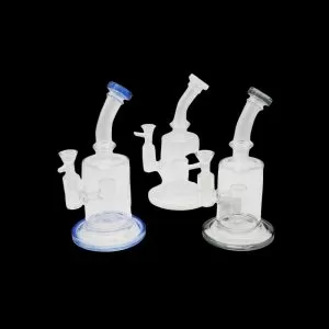 9'' CLEAR BEND GLASS WATERPIPE
