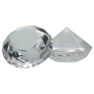 DIAMOND CLEAR GLASS CARB CAP