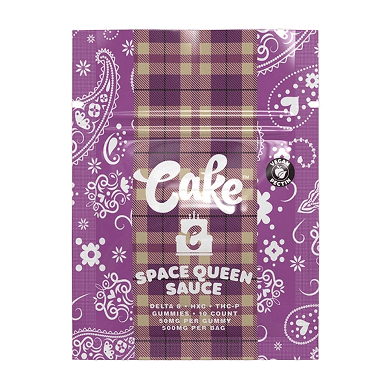 CAKE DELTA 8 HXC THCP GUMMIES 500MG (COLD PACK) SPACE QUEEN SAUCE BOX