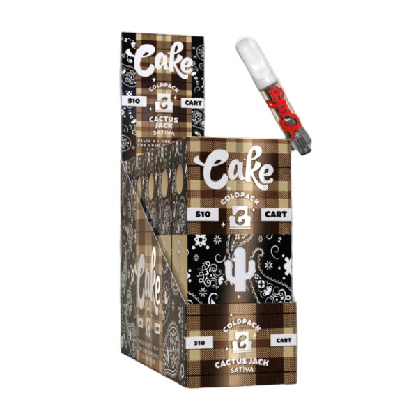 CAKE D8+HXC+THCP COLD PACK 1GM 510 CARTRIDGE BOX OF 5 Gotham Distro