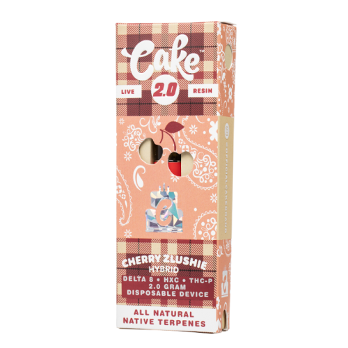 CAKE D8+HXC+THCP COLD PACK LIVE RESIN 2GM DISPOSABLE CHERRY ZLUSHIE