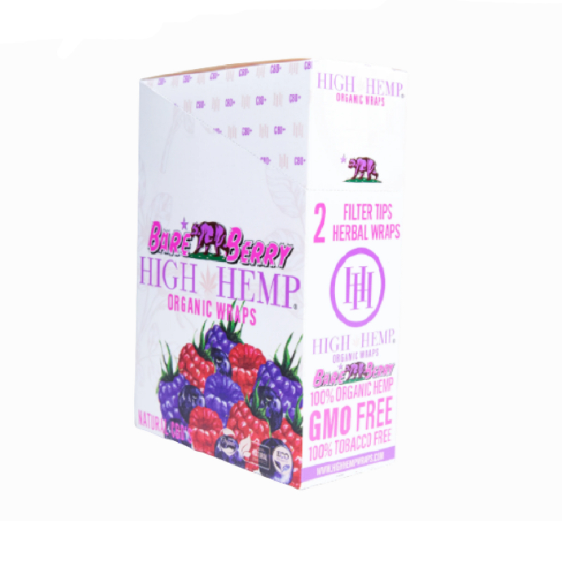 H. Zone Organic Herbal Wraps – White Peach – 75 Wraps (15 Packs Of 5)