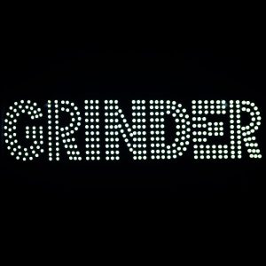 LED SIGN GRINDER 32X7 WHITE