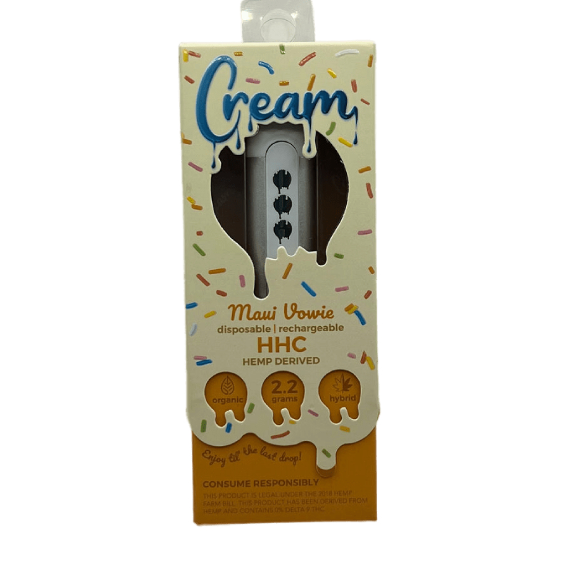 CREAM HHC 2.2GM DISPOSABLE MAUI VOWIE (HYBRID) BOX OF 5 Gotham