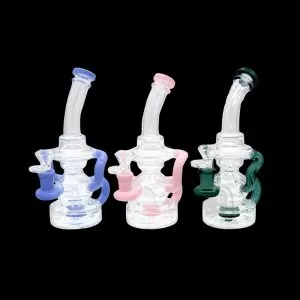 8'' GLASS 3 ARM RECYCLER WATERPIPE
