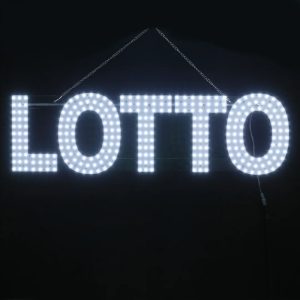 LED SIGN LOTTO 30X9 WHITE