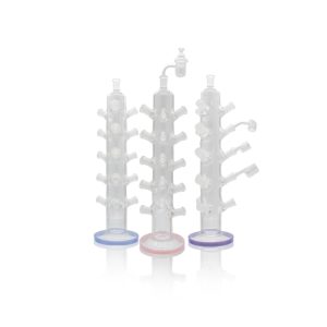 16.9'' CLEAR GLASS DISPLAY STAND W/ 15PCS JOINT