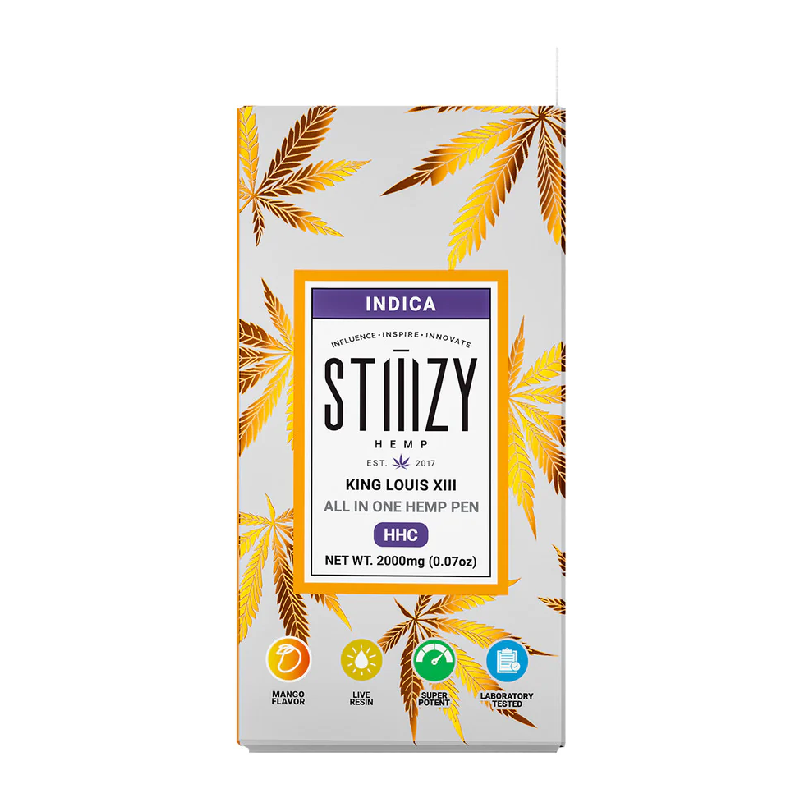 STIIIZY HEMP AIO HHC DISPOSABLE VAPE PENS (2G) KING LOUIS XIII BOX 0F 10 Gotham Distro