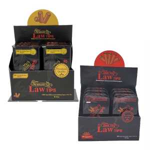Cone Tips and Pre Rolled Tips by LAW Tips – distributed by Gotham Distro