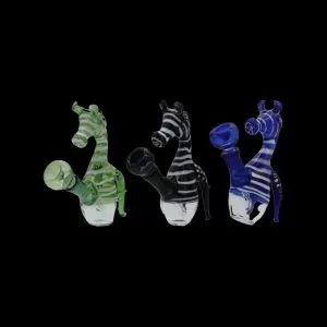 6'' SEAHORSE GLASS WATERPIPE