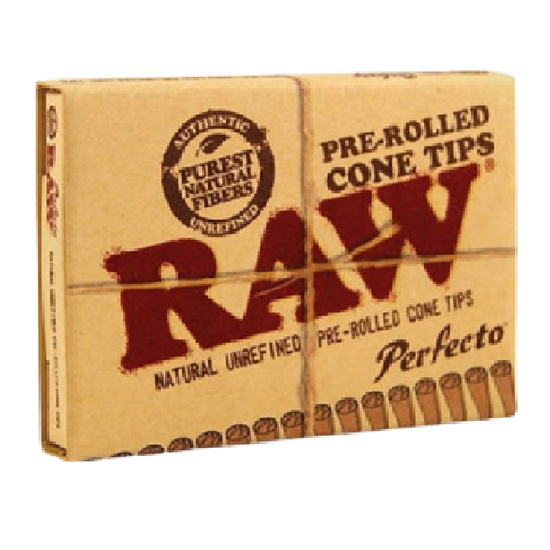 RAW PRE-ROLLED CONE TIPS PERFECTO 6 PER BOX | Gotham Distro
