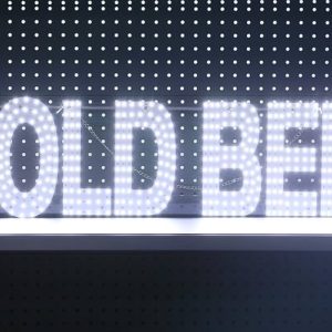 LED SIGN COLD BEER 38X9 WHITE
