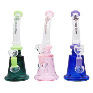 8'' COLOR TUBE W/ SLIME COLOR  URBAN GLASS WATERPIPE