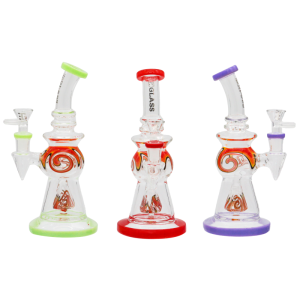 8.5'' SWIRL DESIGN EG GLASS WATERPIPE