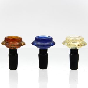 GOLDEN FUMED GOG BOWL WITH BLACK JOINT (FGB 786 14M )