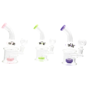 5'' CAT FACE WATERPIPE