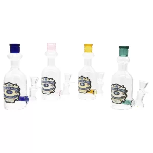 6'' WINE BOTTLE GLASS WATERPIPE