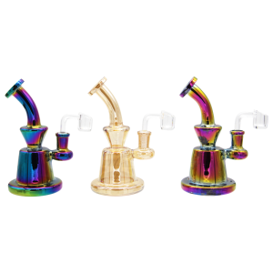 6.5'' METALLIC GLASS WATERPIPE