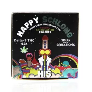 HAPPY SCHLONG FOR HIM ENHANCEMENT GUMMIES INFUSED D9 PCS