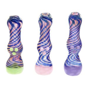 3'' GOLD FUMED 1 HITTER W/SLIME HONEYCOMB