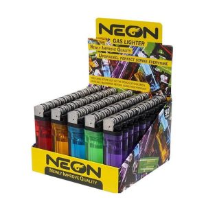 NEON CLEAR CHEAP LIGHTER 50CT