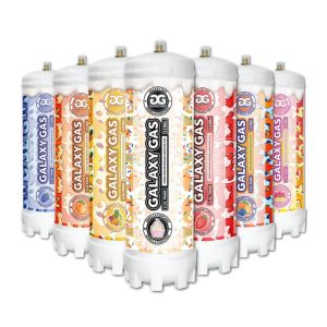 GALAXY GAS 2.2L TANK NITROUS OXIDE N2O 1100G -BOX OF 2