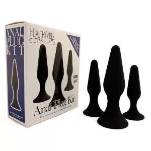 BEGINNER KIT ANAL PLAY BLACK  3PCS SET