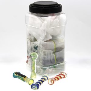 3'' MULTI COLOR ONE HITTER 30CT JAR