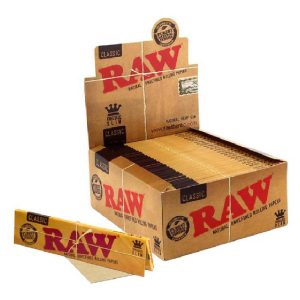 RAW KINGSIZE SLIM CLASSIC ROLLING PAPERS 50 PER BOX
