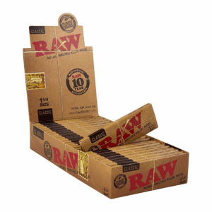 RAW 1.25 CLASSIC ROLLING PAPERS 50 LEAVES PER PACK -24 PACK PER BOX