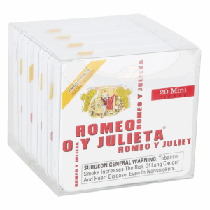 ROMEO Y JULIETA MINI SPAIN ORIGINAL WHITE TINS UNIT OF 100 (5 TINS OF 20)