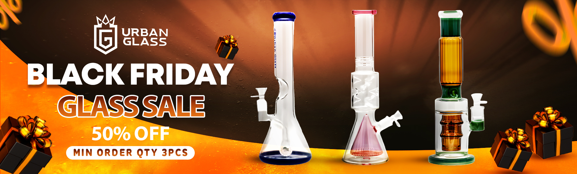 Summer-themed Black Friday sale banner – distributed by Gotham Distro