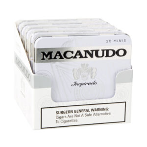 MACANUDO INSPIRADO WHITE MINIS TINS UNIT OF 100 (5 TINS OF 20)