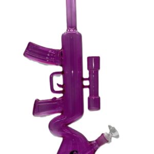 HIPSTER RIFLE STYLE PRISM RANGER  PINK GLASS WATERPIPE (GS044P)