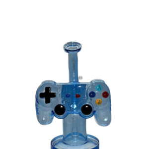HIPSTER GAME CONTROLLER STYLE PRISM GLASS WATERPIPE BLUE (GS042)