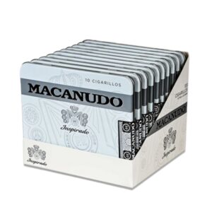MACANUDO INSPIRADO WHITE CIGARILLOS (4.5X50) (10 TINS OF 10) CT100