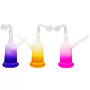 6'' FROSTED OIL BURNER WATERPIPE
