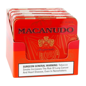 MACANUDO INSPIRADO ORANGE MINIS TINS UNIT OF 100 (5 TINS OF 20)