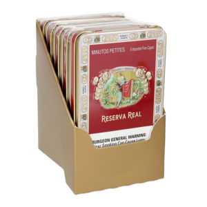 ROMEO Y JULIETA RESERVA REAL MINUTOS PETITES TINS (33X4) 30CT (5 TINS OF 6)