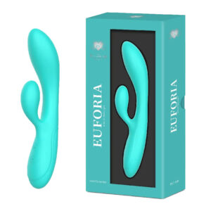 EUFORIA-SILICONE SILICONE RABBIT-TEAL