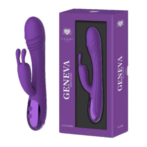 GENEVA LIQUID SILICON RABBIT VIBRATOR PURPLE