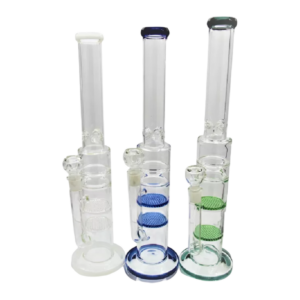 18'' 2 DISK CHAMBER GLASS WATERPIPE