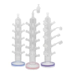 16.9'' CLEAR GLASS DISPLAY STAND W/ 15PCS JOINT