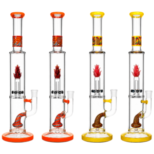 15.5'' SPROUTING FLOWER EB GLASS WATERPIPE