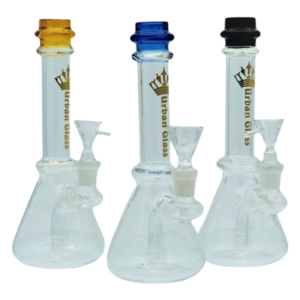 8'' TRANSLUCENT BEAKER W/ COLOR MOUTHPIECE