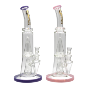 12.5'' TWO CONE CHAMBERS URBAN GLASS WATERPIPE