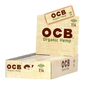 OCB 1.25 ORGANIC HEMP CIGARETTE PAPER 24 PER BOX
